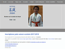 Tablet Screenshot of ecoledejudo.ch